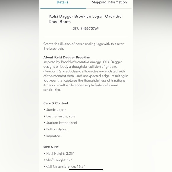 Kelsi Dagger Brooklyn Logan Over the Knee Boots in Grey | Size 9 - Picture 8 of 8